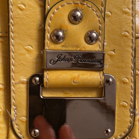 John Romaine Purse and Matching Wallet Yellow EUC - Picture 11 of 16